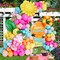 Tropical Balloon Arch Garland Kit, Luau Hawaiian Party Decorations, Rose Orange Yellow Blue Green Palm Leaves Balloons for Tropical Hawaiian Summer Birthday Pool Party Supplies